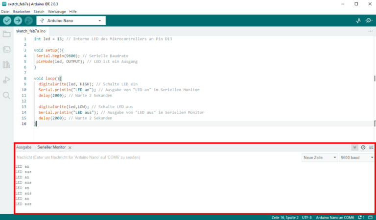 Arduino IDE Grundlagen - funduino-cube.de